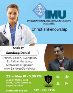 International Medical University CF Seremban Malaysia - May 19