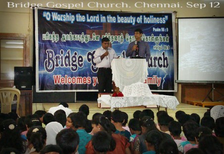 Bridge Gospel Church-Chennai-Sept 2012