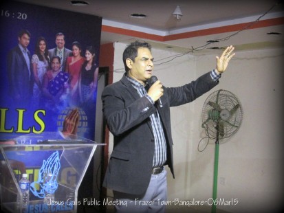 Jesus Calls Blessing Meetings-Frazer Town-Bangalore-March 2015