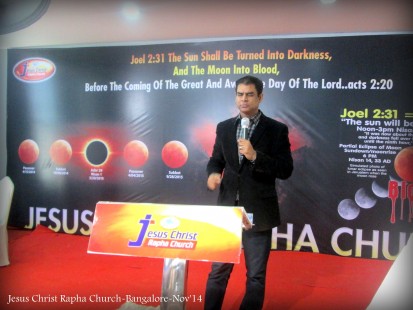 Jesus Christ Rapha Church-Bangalore-Nov 2014